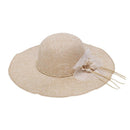 Summer Straw Hat Women Big Wide Brim Beach Hat Sun Hat Foldable Sun Block U F5B3