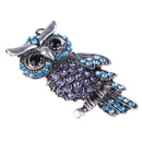 Women's Owl Zinc Alloy Trendy Imitation Rhinestone Brooch Badge Christmas Gi BX