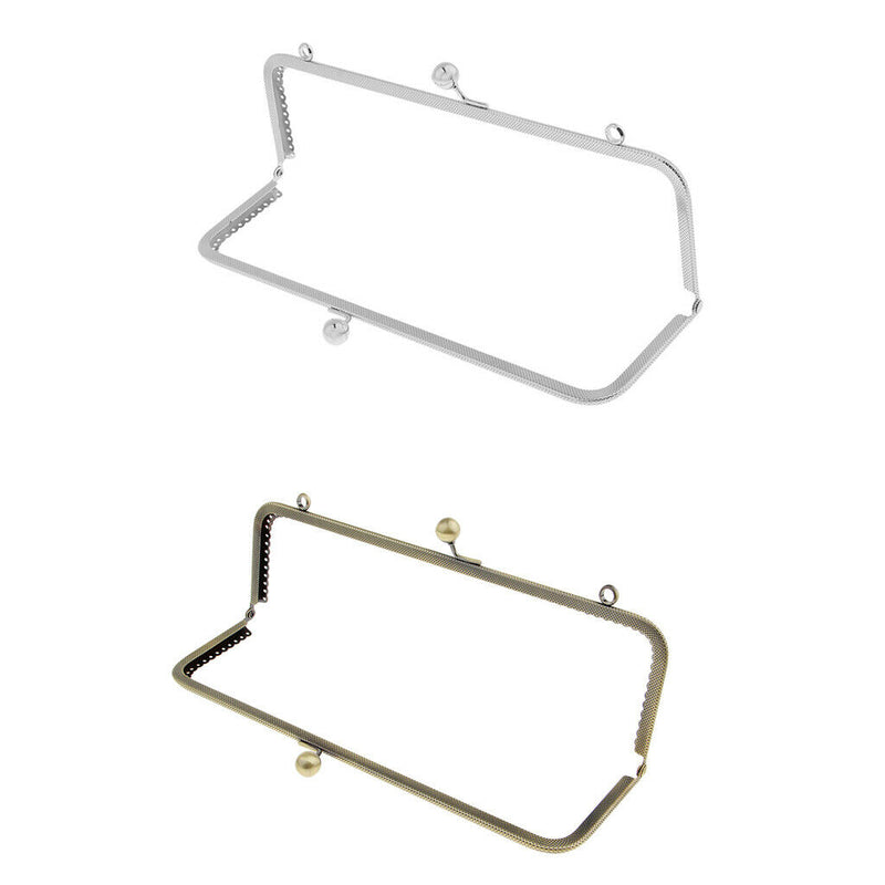 2 Pieces Sewn in Coin Purse with Metal Structure with Closure A