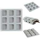 9 Grid DIY Silicone Soap Mold Handmade Soap Making Square Moulds Tools Rect O3O3