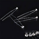20PCS Clear Crystal Rhinestone Diamante Wedding Bridal Prom Hair Pins Hairpin TE