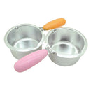 Kitchen Chocolate Fondue /Cheese Melting Pot Heater Small Aluminum Pot Pink