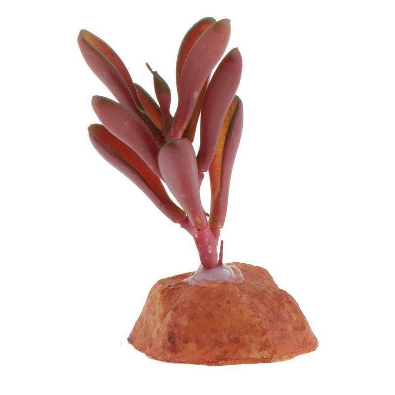 2pcs Aquarium Landscaping Artificial Plants Succulents Reptile Hideaway