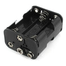 5X(Double Side Spring 6 x 1.5 V AA Battery Holder Case Box Black X6I8)