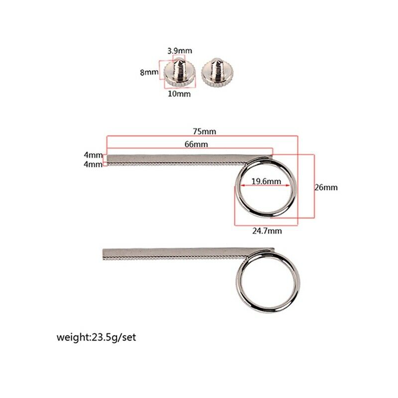 2Pcs Trumpet Slide Finger Ring Screws for Professional Trumpet Cornet Repla