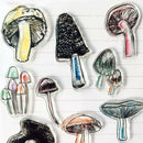 Mushroom Silicone Clear Transparent Stamps Seal Diary Photo Album Cards  Nice