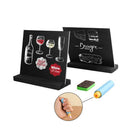 Mini Tabletop Chalkboard Signs Wedding Diy Decoration Wooden Frame Blackboa