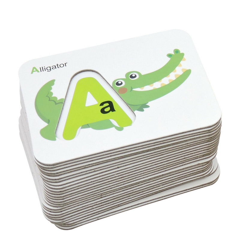 36pcs Number and Alphabet Flash Cards for Toddlers ABC Plastic Letters and