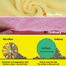 Car Wash Microfiber Towel Car Cleaning Dry Cloth Car Care Yellow