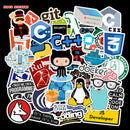 50Pcs Internet Java Stickers Programmer DIY Suitcase Laptop Guitar Car DecalOZ