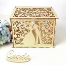 Hollow Design Diy Wedding Card Box With Lock And Card Sign Gift Card Diy Ru