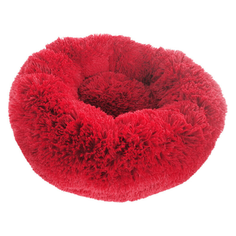 Pet Bed for Cats and Dogs,Super Soft Round Dog Bed Oval Donut Nesting Cave