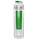 24oz Sport Gym Mug Fruit Infuser Water Drinking Bottle With Spout,Green