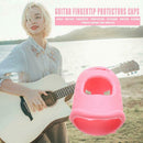 4pcs Silicone Finger Guards Guitar Fingertip Protectors Cap for Ukulele (M)