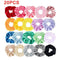20pcs Hair Scrunchies Velvet Scrunchy Fabric Multicolored Srunchies Colorful