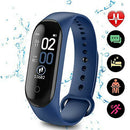 M4 0.96 inch IPS Touch Smart Bracelet Heart Rate Fitness Tracker (Blue) A