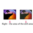 Full Drill Animal Moon DIY 5D Diamond Painting Embroidery Kit Room Decor