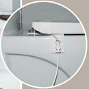 Water Spray Non Electric Mechanical Bidet Toilet Seat White Accessory R5D5