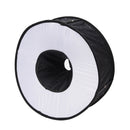 45cm Foldable Circular Macro Ring Round Softbox Diffuser for Speedlite Flash  SE