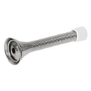 1x 85mm Rubber Cap Metal Door Stops Spring Stopper Wall Mounted Skirting Board