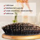 Natural Bristle Hair Brush Scalp Massage Wooden Handle Air Bag Soft Comb