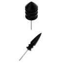 2Pcs Wooden Leather Craft Edge Burnisher Polished Grind Slicker Pointed Head