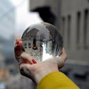 Clear Glass Crystal Ball Healing Sphere Photography Props Lensball Decor Gi Z2S4