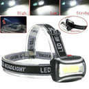 LED Head Torch Headlight Camping Headlamp USB Rechargeable Waterproof