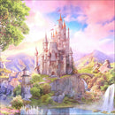 River Castle Full Round Drill Diamond Painting Rhinestone Picture 30x30cm