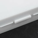 20cm x 16cm White Plastic Rectangular 100 Slides Microscope Box A3E6
