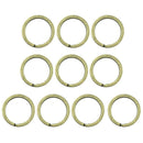 10Pcs 25mm Keyring Blanks Green Bronze Keychain Key Split Rings Fob I3G2