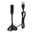 USB Desk Microphone for Computer Gooseneck Mic w/ Stand for Live Streaming A