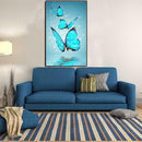 Blue Butterfly 5D Diamond DIY Painting Kit Cross Stitch Home Decor Craft