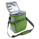 Vertical Portable Insulated Cooler Lunch Box Tote Picnic Storage Bag green