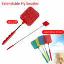73cm Telescopic Extendable Fly Swatter Prevent Pest Mosquito Tool Plastic ME