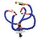 Bench Vise Table Clamp Soldering Station With 5Pc Flexible Arms Soldering I Q2E9