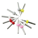 10Pcs Titanium Coated Carbide Engraving Milling Cutter CNC Rotary Burrs PCB teyp