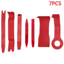 7Pcs Red Car Interior Dash Radio Door Clip Panel Trim Open Removal Too VSD