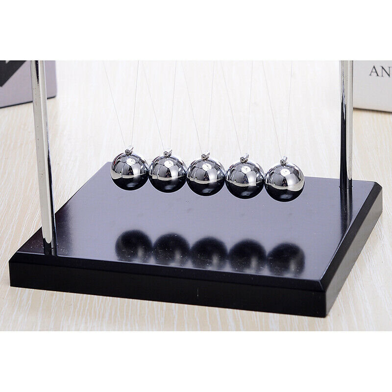 Newton Cradle Physics Pendulum Science Z-Type Wood Newton's Cradle Art In M L4T7