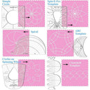 Quilting Templates for Domestic Sewing Machine Sewing Tools Kit Acrylic Template
