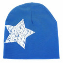 Kids Boys Girls 2Pcs Set Stars Prints O-ring Scarf Neckerchief+Cute Beanies