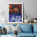 Painting By Numbers Kit DIY Animal Hand Painted Canvas Oil Art Picture Gift A