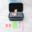 20 Grids Divided Diamond Painting Storage Box DIY Cross Stitch Tools (Blue)