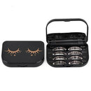 1Pc Rectangle Cute Magnetic False Eyelashes Storage Box Makeup Cosmetic Mir