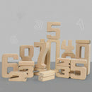 Montessori Wooden Toys Math Building Blocks 1-10 Number Blocks Toddler Grab Toys