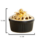 Matte Ceramic Incense Burner Incenser Holder Home Deco Aromatherapy