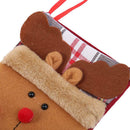 Large Christmas Sock Children Candy Gifts Bag Home Party Decor(Elk)