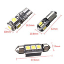 20x White Car Interior LED Light Bulb For BMW 5 Series E39 525i 530i M SRW