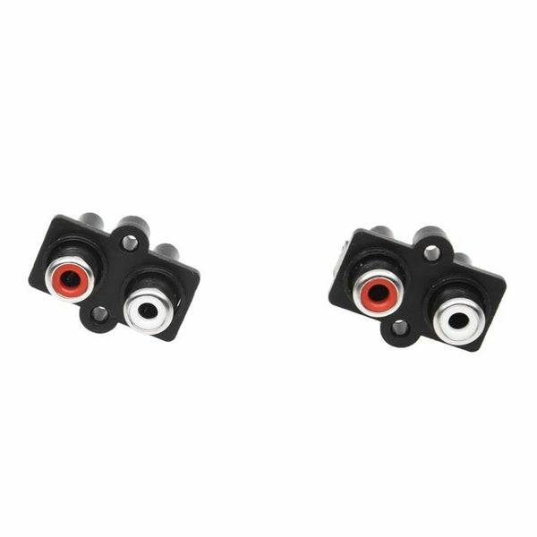 5 Pcs 2 RCA Female Outlet AV Concentric Socket Connector H7M4