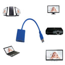 USB 3.0 to VGA Video Graphic Multi Display Cable Adapter Card for Win 7/ 8